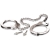 Металлические наручники Metal Leg Cuffs - Pipedream - купить с доставкой в Череповце