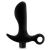 Черный анальный вибратор Silicone Vibrating Prostate Massager 01 - 10,8 см. - Blush Novelties - в Череповце купить с доставкой