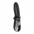 Черный анальный вибратор Hot Passion с функцией нагрева - Satisfyer - в Череповце купить с доставкой
