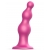 Розовая насадка Strap-On-Me Dildo Plug Beads size S - Strap-on-me - купить с доставкой в Череповце