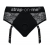 Черные трусики для насадок Diva Lingerie Harness - size S - Strap-on-me - купить с доставкой в Череповце