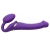 Фиолетовый безремневой вибрострапон Vibrating Bendable Strap-On - size L - Strap-on-me - купить с доставкой в Череповце