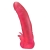 Розовая насадка для страпона с клиторальными лепестками - 18,5 см. - LOVETOY (А-Полимер) - купить с доставкой в Череповце