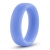 Голубое люминесцентное кольцо Silicone Glo Cock Ring - Blush Novelties - в Череповце купить с доставкой