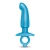 Голубая анальная пробка для массажа простаты Hither Silicone Prostate Plug - 14,3 см. - b-Vibe - в Череповце купить с доставкой