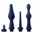 Набор из 3 универсальных насадок для анального душа Universal 3 Piece Silicone Enema Attachment Set - XR Brands - купить с доставкой в Череповце