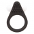 Чёрное эрекционное кольцо LIT-UP SILICONE STIMU RING 1 BLACK - Dream Toys - в Череповце купить с доставкой
