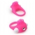 Розовое эрекционное кольцо с щеточкой LIT-UP SILICONE STIMU RING 5 - Dream Toys - в Череповце купить с доставкой