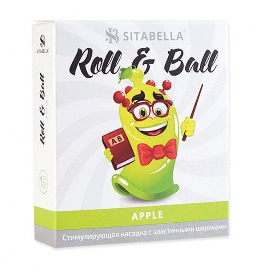 Стимулирующий презерватив-насадка Roll   Ball Apple - Sitabella - купить с доставкой в Череповце