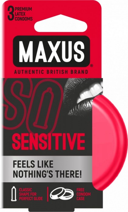 Ультратонкие презервативы в железном кейсе MAXUS Sensitive - 3 шт. - Maxus - купить с доставкой в Череповце