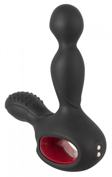 Черный вибромассажер простаты с нагревом и ротацией Prostate Plug - 14,5 см. - Orion - в Череповце купить с доставкой