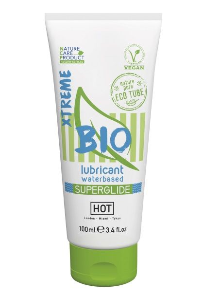 Интимный увлажняющий гель BIO SuperGlide Xtreme - 100 мл. - HOT - купить с доставкой в Череповце