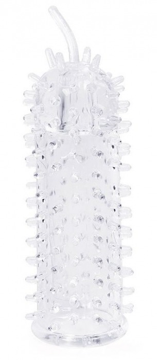 Закрытая рельефная насадка Crystal sleeve с усиками - 12 см. - Erowoman-Eroman - в Череповце купить с доставкой