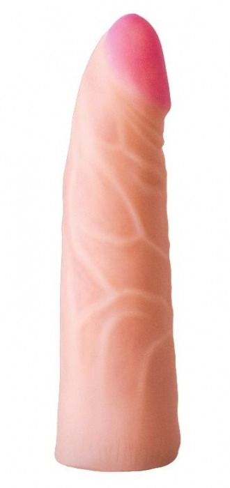 Фаллическая насадка на трусики харнесс - 17,5 см. - LOVETOY (А-Полимер) - купить с доставкой в Череповце