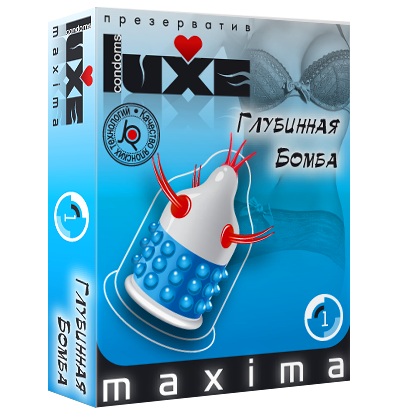 Презерватив LUXE Maxima  Глубинная бомба  - 1 шт. - Luxe - купить с доставкой в Череповце