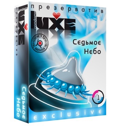 Презерватив LUXE  Exclusive  Седьмое небо  - 1 шт. - Luxe - купить с доставкой в Череповце