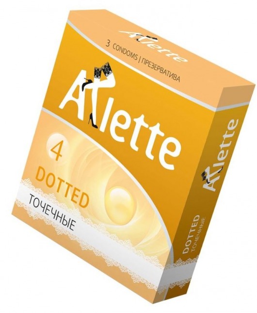 Презервативы Arlette Dotted с точечной текстурой - 3 шт. - Arlette - купить с доставкой в Череповце