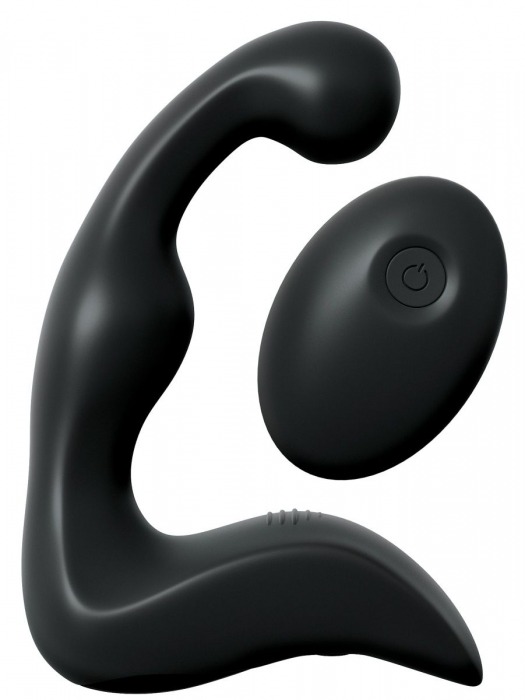 Черный вибромассажер простаты с пультом ДУ Control P-Spot Pro - Pipedream - в Череповце купить с доставкой