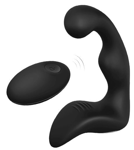 Черный вибромассажер простаты REMOTE BOOTY PLEASER - Dream Toys - в Череповце купить с доставкой