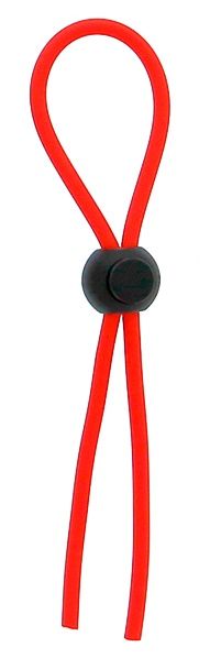 Красное эрекционное лассо с одной бусинкой-утяжкой STRETCHY THICK LASSO - Dream Toys - в Череповце купить с доставкой