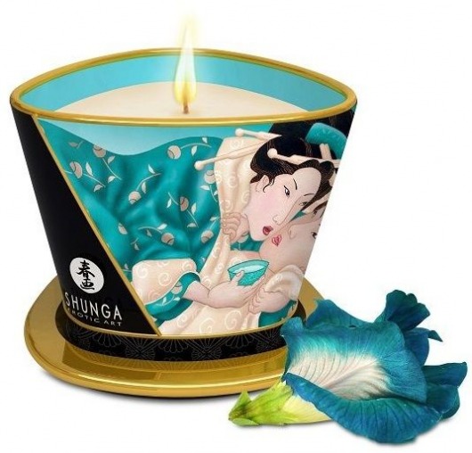 Массажная свеча Island Blossoms - 170 мл. - Shunga - купить с доставкой в Череповце