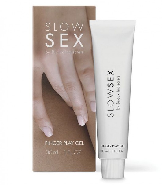 Гель для мастурбации с ароматом кокоса Slow Sex Finger Play Gel - 30 мл. - Bijoux Indiscrets - купить с доставкой в Череповце