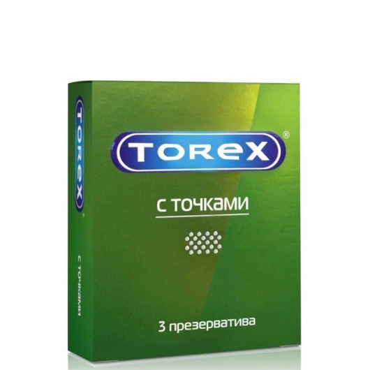 Текстурированные презервативы Torex  С точками  - 3 шт. - Torex - купить с доставкой в Череповце