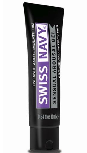 Возбуждающий гель-лубрикант на водной основе Sensual Arousal Lubricant - 10 мл. - Swiss navy - купить с доставкой в Череповце