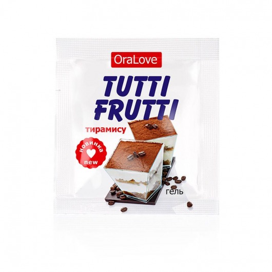 Пробник гель-смазки Tutti-frutti со вкусом тирамису - 4 гр. - Биоритм - купить с доставкой в Череповце