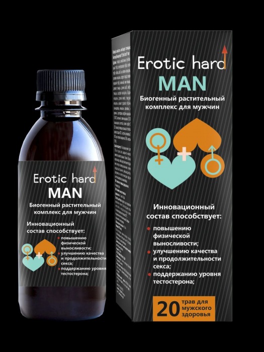 Мужской биогенный концентрат для усиления эрекции Erotic hard Man - 250 мл. - Erotic Hard - купить с доставкой в Череповце