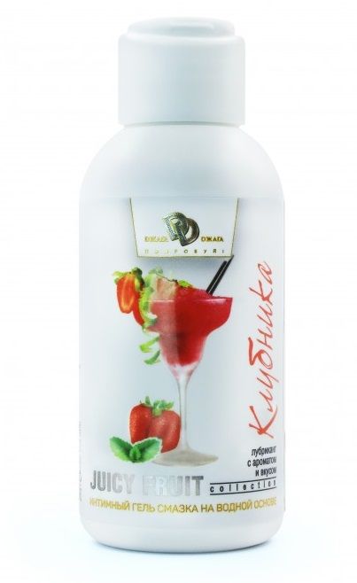 Интимный гель-смазка JUICY FRUIT с ароматом клубники - 100 мл. - БиоМед - купить с доставкой в Череповце