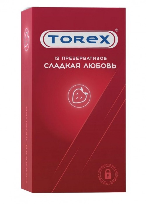 Презервативы Torex  Сладкая любовь  с ароматом клубники - 12 шт. - Torex - купить с доставкой в Череповце