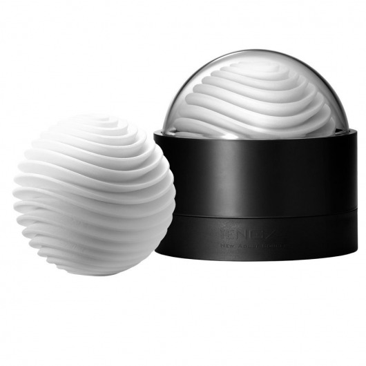 Белый мастурбатор Tenga Geo Aqua - Tenga - в Череповце купить с доставкой