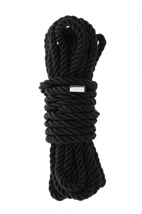 Черная веревка для шибари DELUXE BONDAGE ROPE - 5 м. - Dream Toys - купить с доставкой в Череповце
