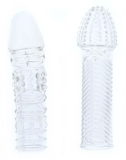 Комплект из 2 прозрачных насадок на пенис PENIS EXTENDER PACK - Dream Toys - в Череповце купить с доставкой