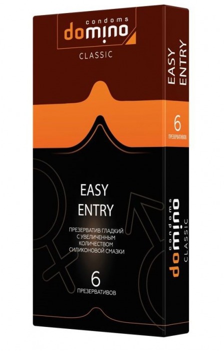 Презервативы с увеличенным количеством смазки DOMINO Easy Entry - 6 шт. - Domino - купить с доставкой в Череповце