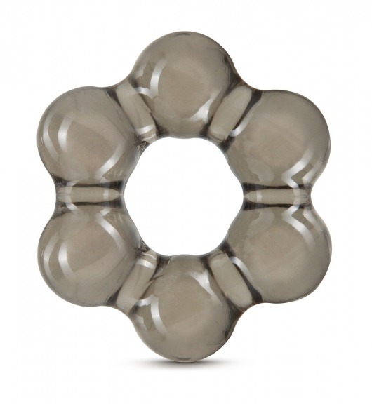 Дымчатое эрекционное кольцо Stay Hard Thick Bead Cock Ring - Blush Novelties - в Череповце купить с доставкой