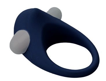 Гладкое синее эрекционное виброкольцо STIMU RING - Dream Toys - в Череповце купить с доставкой