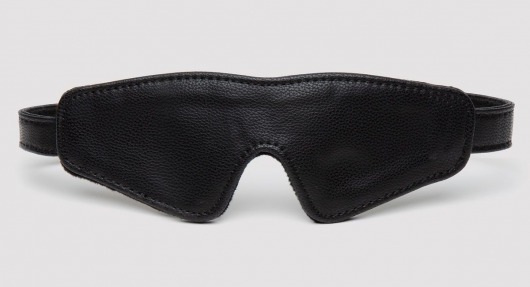 Черная плотная маска на глаза Bound to You Faux Leather Blindfold - Fifty Shades of Grey - купить с доставкой в Череповце