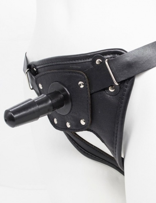 Черный пояс для насадок CLASS STRAP Restyling - LOVETOY (А-Полимер) - купить с доставкой в Череповце