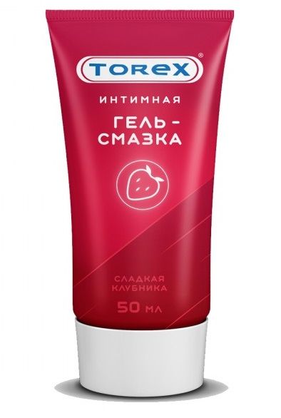 Смазка на водной основе TOREX  Сладкая клубника  - 50 мл. - Torex - купить с доставкой в Череповце