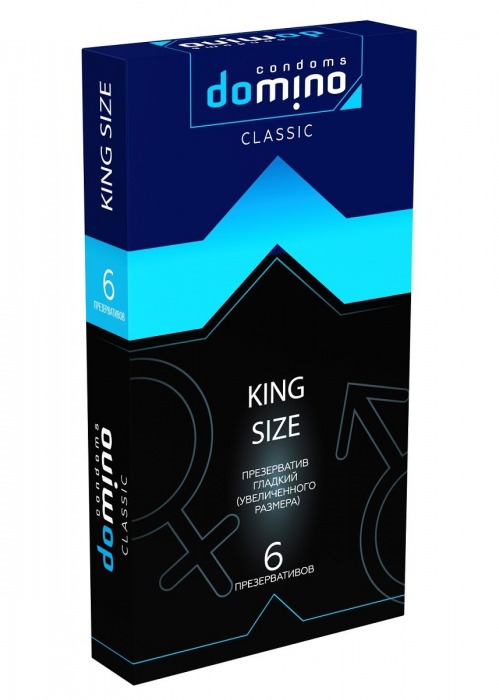 Презервативы увеличенного размера DOMINO Classic King size - 6 шт. - Domino - купить с доставкой в Череповце