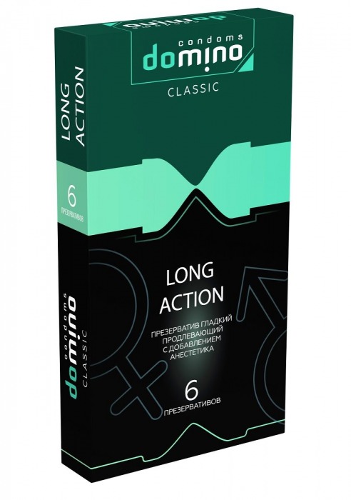 Презервативы с пролонгирующим эффектом DOMINO Classic Long action - 6 шт. - Domino - купить с доставкой в Череповце