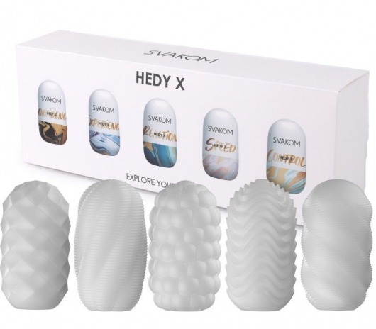 Набор из 5 мастурбаторов Hedy X5 Mixed - Svakom - в Череповце купить с доставкой