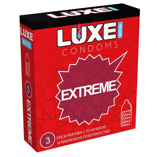 Текстурированные презервативы LUXE Royal Extreme - 3 шт. - Luxe - купить с доставкой в Череповце