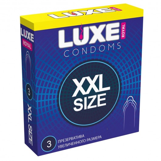 Презервативы увеличенного размера LUXE Royal XXL Size - 3 шт. - Luxe - купить с доставкой в Череповце