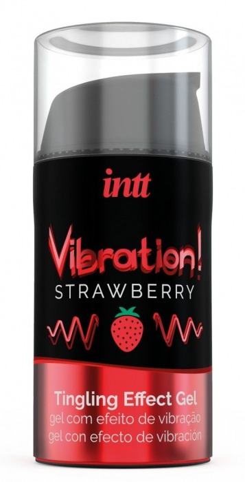 Жидкий интимный гель с эффектом вибрации Vibration! Strawberry - 15 мл. - INTT - купить с доставкой в Череповце