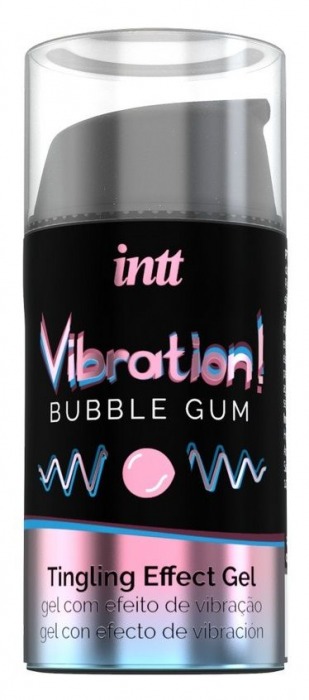 Жидкий интимный гель с эффектом вибрации Vibration! Bubble Gum - 15 мл. - INTT - купить с доставкой в Череповце