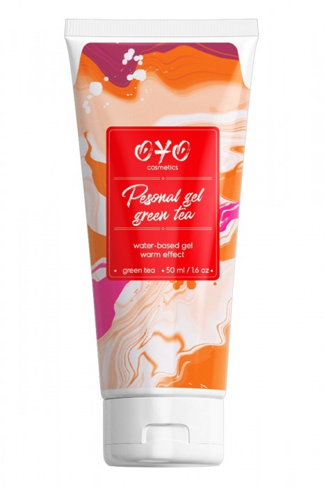Интимная смазка на водной основе с согревающим эффектом OYO Personal Gel Green Tea - 50 мл. - OYO - купить с доставкой в Череповце