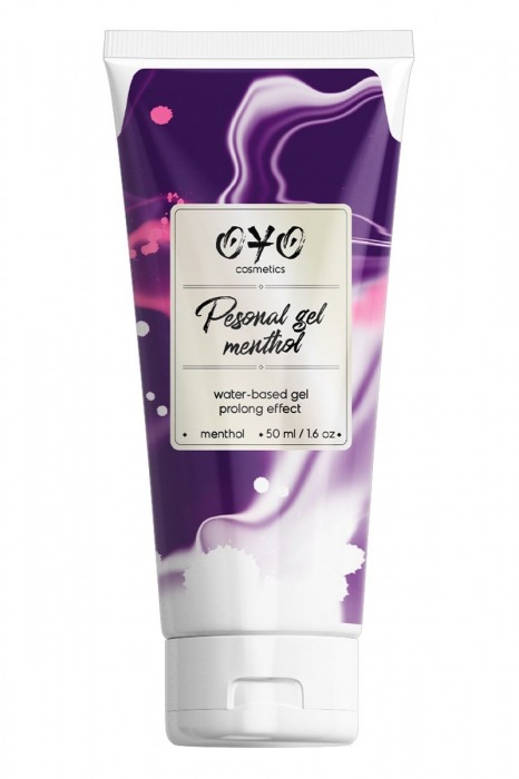 Интимная смазка на водной основе с пролонгирующим эффектом OYO Personal Gel Menthol - 50 мл. - OYO - купить с доставкой в Череповце